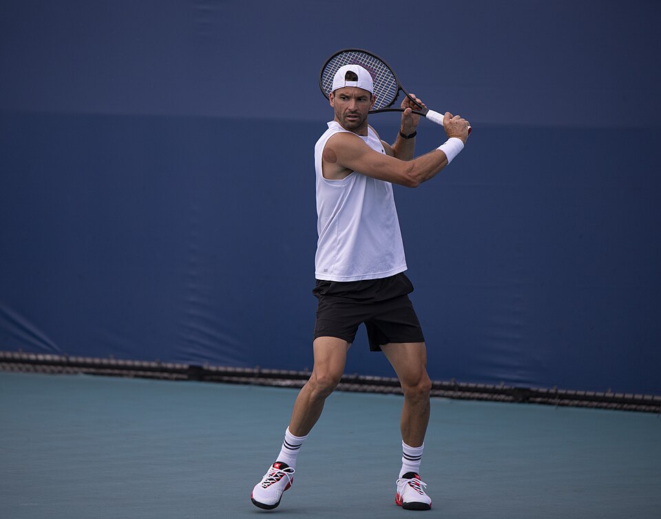 Grigor Dimitrov vid Miami Open - Fotograf: Vbrunophotog via Wikimedia Commons